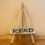 READ -  shelf sitting sign