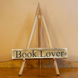 "Book Lover" Shelf Sitter