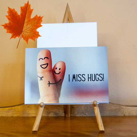 Greeting card - I miss hugs