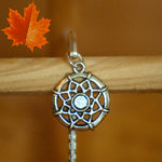 Silver tone metal bookmark - Dream Catcher Charm