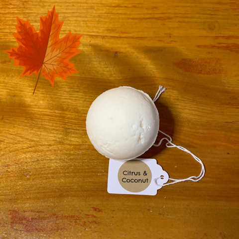 All natural bath bombs - citrus & coconut